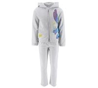 Disney Stitch Tuta da Ragazze, Set da 2 Pezzi per Ragazza, Felpa con Cappuccio e Pantaloni, Tuta Sportiva, Regalo per Bambina, Taglia 6 Anni | Grigio