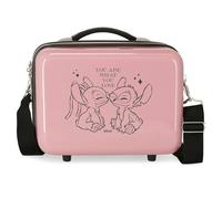 Disney Stitch You Love Accessori da viaggio- Custodia per trucchi Bambine e ragazze Rosa