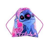 Disney Stitch Zaino da Palestra, Zaino da Scuola, Zaino con Coulisse per Ragazze, Borsa Zaino da Viaggio, Regalo per Ragazze e Adolescenti (Rosa)