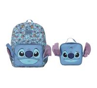 Disney Stitch - Zaino e kit per il pranzo, 40,6 cm