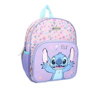 Disney Stitch, zaino per bambini con tasca frontale e tasche a rete, cinghie regolabili
