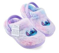Disney Stitch Zoccoli Bambina EU 28-37, Pantofole Invernali Antiscivolo, Eva Suola Cinturino Regolabile, Regali per Lei (33 EU, Lila)