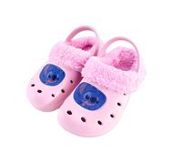 Disney Stitch Zoccoli Ragazze, Pantofole Zoccoli Pelle Morbido, Regalo Bambina, Taglia EU 30/31 | Rosa