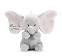 Disney Store Baby Peluche Dumbo 'Nato nel 2026' - 26 cm Grandi orecchie a sventola ricamate con la scritta 'Nato nel 2026'; un ricordo morbido per una nuova nascita