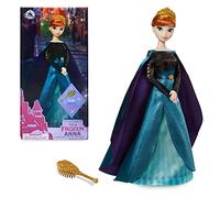 Disney Store Bambola Classica Ufficiale Regina Anna, Frozen 2, 29 cm, Include Spazzola Dorata con Dettagli modellati, Completamente posizionabile con Abito in Raso - per Bimbi dai 3 Anni in su