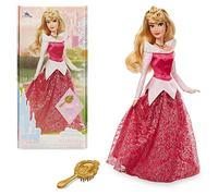 Disney Store Bambola Ufficiale Classica Principessa Aurora, La Bella Addormentata, 29 cm, Include Spazzola con Dettagli modellati, posizionabile con Abiti Scintillanti - per Bimbi dai 3 Anni in su