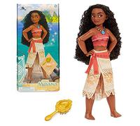 Disney Store bambola ufficiale classica Vaiana per bimbi, 26,5 cm, include spazzola con dettagli modellati, completamente posizionabile con vestito classico - per bimbi dai 3 anni in su
