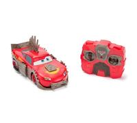 Disney Store Lightning McQueen - Auto radiocomandata ufficiale di Saetta McQueen con funzioni di crash e ricostruzione, radiocomando a 2,4 GHz, design futuristico post-apocalittico, telecomando