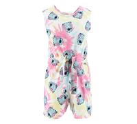 Disney Store Lilo e Stitch Tutina per Bambine e Ragazze, Salopette Senza Maniche, in Cotone, con Motivo Tie Dye e Stampa Stitch (IT, Età, 8 anni, Ragazzine, Bianco)
