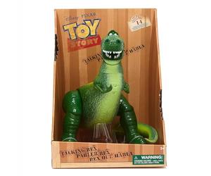 Disney Store Official Action figure parlante Rex il T-Rex, Toy Story, 34 cm