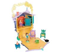 Disney Store Official Casa di Bambole Rapunzel, Set da Gioco Once Upon a Story Alto 14 cm con Torre di Rapunzel, Flynn Rider, Pascal, Chitarra Giocattolo e mobili, 3+