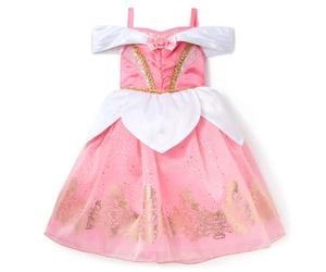 Disney Store Official, Costume Bimbi Aurora, La Bella Addormentata nel Bosco, Abito Rosa da Principessa per Feste, Giochi di Ruolo e Halloween, 5-6 Anni