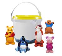 Disney Store Official Giochi bagnetto Winnie the Pooh, 5 amici e secchiello