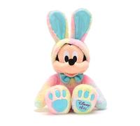 Disney Store Official Peluche Pasquale Topolino, 45 cm, Peluche in Costume da Coniglio Pasquale, Finitura Tie-Dye e Papillon Blu, Data Disney 2025" su Un Piede, Adatto dalla Nascita, da 0 Anni in su