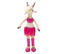 Disney Store Official Peluche Piccolo Gazelle, Zootropolis 2, Peluche in Abito Rosa con Frange e Scaldamuscoli, 20 cm