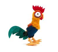 Disney Store Official Peluche Piccolo Hei Hei, Oceania, Gallo colorato con Piume morbide e Zampe Luccicanti, coccoloso aiutante Peluche, 32 cm