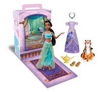 Disney Store Official Princess Story Doll (Jasmine di Aladdin) 11 pollici Include libro da colorare e abito aggiuntivo Principessa bambola in Cl