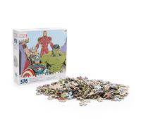 Disney Store Official Puzzle Marvel, Puzzle Sagomato da 576 Pezzi con Thor, Iron Man, Captain America e Hulk