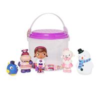 Disney Store Official Set da gioco bagno Dottoressa Peluche, 5 pz., con Dottie, Hallie, Bianchina e secchiello con coperchio forato, set per vasca, piscina gonfiabile, giardino, dai 6 mesi in su