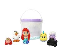 Disney Store Official Set da gioco bagno La Sirenetta, 5 pz., con Ariel, Ursula, Flounder e altri, con secchiello con coperchio forato, set per vasca o piscina gonfiabile, dai 6 mesi in su