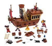 Disney Store Official Set da gioco nave Pirati dei Caraibi, il set per bambini include figurine di Topolino, Minni, Paperino, Pluto e Pippo, nave e bandiera pirata e molto altro
