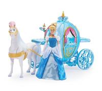 Disney Store Official Set di Giochi Cenerentola, con Bambola di Cenerentola, Cavallo Che Cammina e Carrozza Che Si Illumina, batterie Incluse, Adatto dai 3 Anni in su