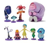 Disney Store Official Set di Personaggi Inside out 2 (Pixar), 9 Personaggi tra Cui Gioia, Tristezza, Ansia, Rabbia, Invidia, Disusto, Noia, Paura e Imbarazzo, 3+