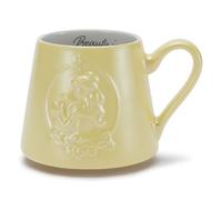 Disney Store Official tazza La Bella e la Bestia, 385 ml, design giallo Principessa Belle, scritta Beauty is Found Within, adatto all'uso in microonde e lavastoviglie