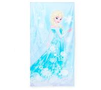Disney Store Official telo mare in morbido cotone di Elsa Frozen, ad asciugatura rapida, per piscina e spiaggia, per bambini