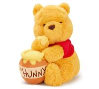 Disney Store Official Winnie The Pooh, 32 cm, Morbido Orsetto di Peluche con vasetto di Miele, Adatto a Neonati, 0+