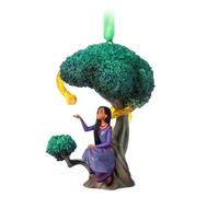 Disney Store Official Wish, Asha e Star Sketchbook Ornament, decorazione per albero di Natale, 10 cm, decorazione scolpita da appendere per le festività stagionali