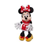DISNEY Store, peluche ufficiale Minnie Mouse con abito rosso per bambini, personaggio coccolone con texture soffice e dettagli ricamati, peluche Disney adatto a tutte le età.