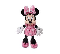 Disney Peluche ufficiale Minnie Mouse medio morbido, medio 47 3/4 pollici, iconico personaggio a pois rosa con fiocco con caratteristiche ricamate, adatto per tutte le età