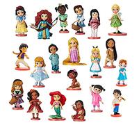 Disney Store Set da gioco ufficiale Principessa Mega, collezione Animatori, 20 pezzi, personaggi stand su base, include Aurora, Ariel, Eric, Moana e altro, giocattoli adatti per bambini dai 3 anni in
