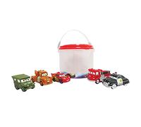 Disney Store Set di Giochi Ufficiale di Disney Pixar Cars per il Bagnetto, 5 Pezzi, con Saetta McQueen, Cricchetto, Red, Sceriffo e Sergente, Plastica, per Bimbi dai 6 Mesi in Su