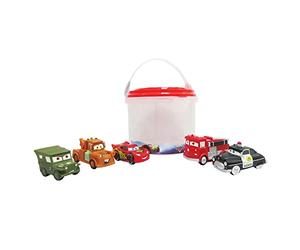 Disney Store set di giochi ufficiale di Disney Pixar Cars per il bagnetto, 5 pezzi, set per bimbi con Saetta McQueen, Cricchetto, Red, Sceriffo e Sergente - Per bimbi dai 6 mesi in su