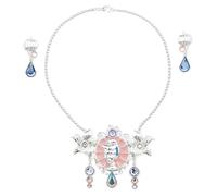 Disney Store Set di gioielli per costume ufficiale di Cenerentola per bambini, accessori per costume da principessa per ragazze, con collana e orecchini Disney, perfetto per costumi di Halloween o una