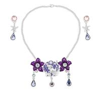 Disney Store Set di gioielli ufficiale Ariel per bambini, accessori per costume da sirenetta per ragazze, con collana e orecchini Disney, perfetto per costumi di Halloween o una festa da principessa