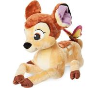 Disney Store Ufficiale Peluche Medio di Bambi, 28 cm, Peluche con Farfalla 3D sulla Coda e Dettagli Ricamati, Adatto da 0 Anni+