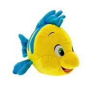 Disney Store Ufficiale Peluche Medio Flounder, La Sirenetta, 34,5cm, Il Migliore Amico di Ariel, Pesce di Peluche con Dettagli Ricamati e Finitura Scintillante, Adatto da 0+
