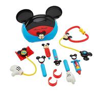 Disney Store Ufficiale Set da Gioco Dottore di Topolino per Bambini, 10 Pezzi, Include Valigetta, Stetoscopio, Termometro, Torcia e Altro, Adatto dai 3 Anni+