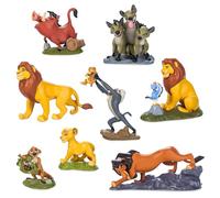 Disney Store Ufficiale Set Deluxe Figure Il Re Leone 30° Anniversario, 8 pezzi, Include Mufasa con Zazu, Simba e altri personaggi
