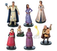 Disney Store Ufficiale Set di Figurine Deluxe di Wish, 8 Pezzi, Include Figure Scultoree di Asha, Star, Valentino, Sakina e Altri, Adatto dai 3 Anni+