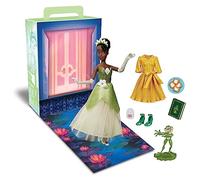 Disney Store Ufficiale Storybook Bambola di Tiana, La Principessa e Il Ranocchio, 29 cm, Giocattolo Completamente Articolato con Accessori, Adatto dai 3 Anni+