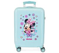 Disney Super Helpers Valigia da Cabina, Rigida ABS, Chiusura a Combinazione Laterale, 4 Ruote Doppie, Bagaglio a Mano, Turchese