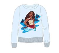Disney Sweat Shirt Kid (2 à 8 Anni) Vaiana Morbido, Carino Caldo: Gilet Maglione Misto Cotone Stampato per Ragazze Ragazzi Modello Dis Vai 5218C589-S1-4Anni