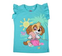 Disney T-Shirt Bambina a Maniche Corte Paw Patrol, Blu, 3 Anni Unisex Kids