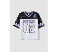 DISNEY, T-shirt Boxy Fit Bianca E Nera A Tema Lilo & Stitch Per Ragazza, Bambina, Multicolor, Taglia: 13-14