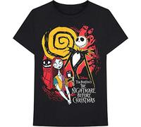 Disney T-shirt The Nightmare Before Christmas Ghosts Unisex L Nero