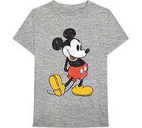 Disney - T-Shirt # Xxl Unisex Grey # Mickey Mouse Vintage